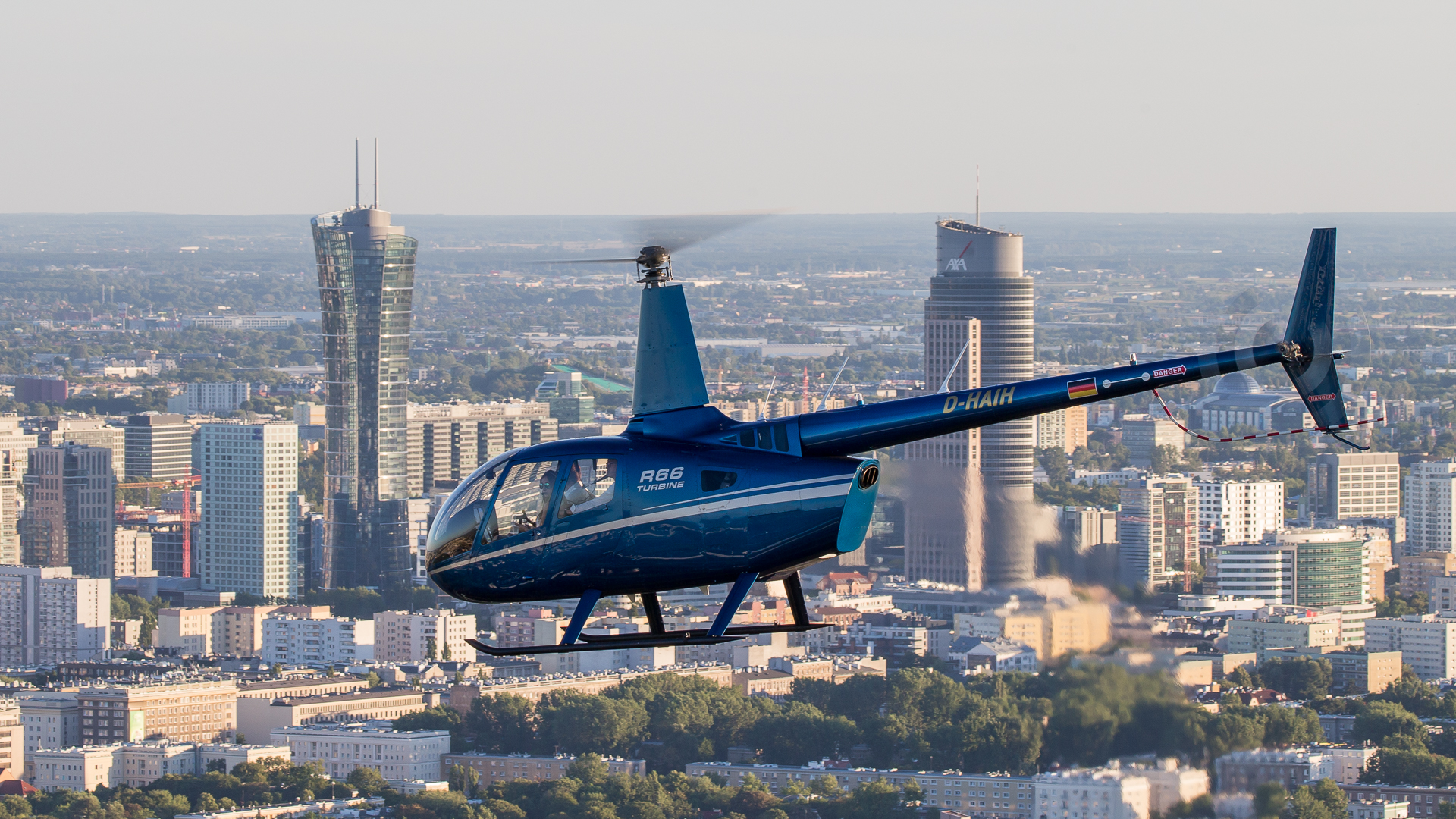 HELICOPTER ROBINSON R66 charters poland Warsaw